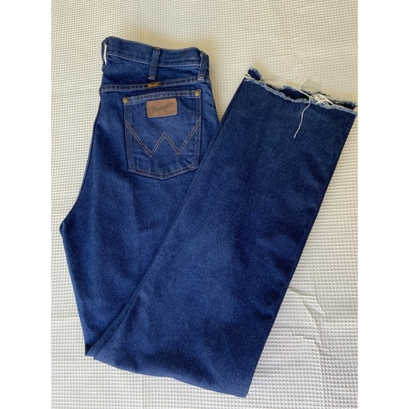 Wrangler 47MWZ Cowboy Regular‎ Fit Blue Denim Jeans Men's Size 36x35 VTG - Picture 1 of 15